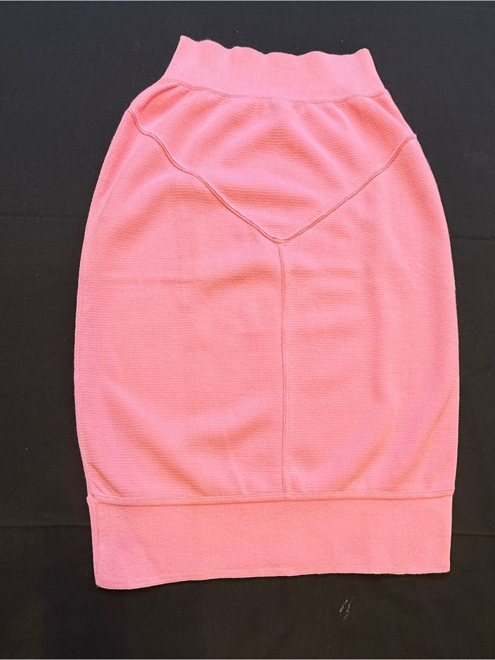Emanuel Ungaro Coral-Pink Knit Pencil Skirt